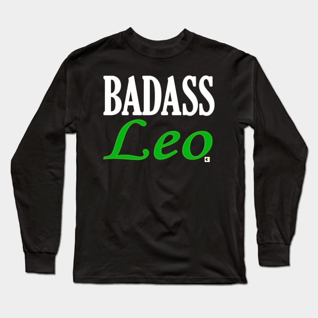 BADASS Leo Long Sleeve T-Shirt by AddOnDesign